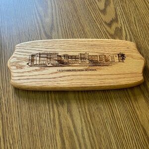 Vintage Parkersburg High School West Virginia Etched Wooden …